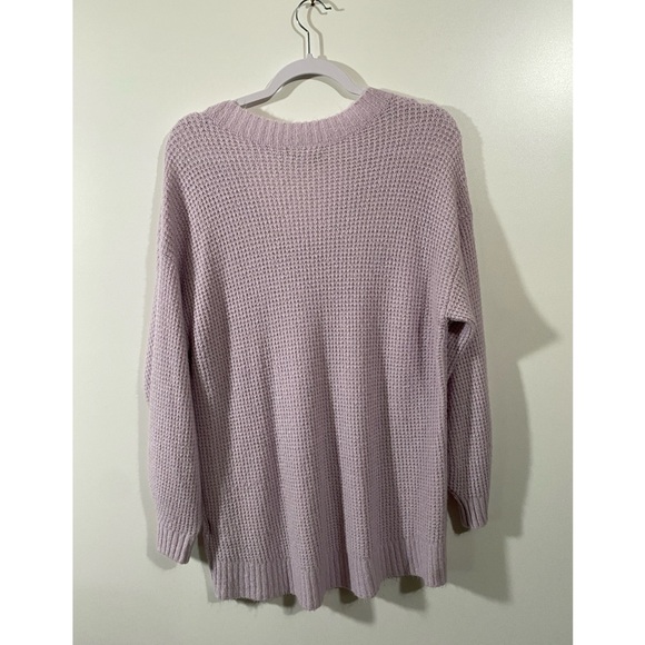 AE Oversized Dreamspun V-Neck Sweater Lilac Lavender Purple - Picture 3 of 9